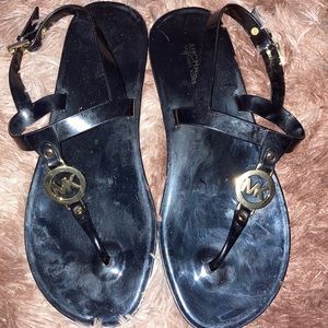 Michael kors black sandles